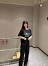 Foss Phil休闲裤男春夏季宽松直筒裤子垂顺感阔腿运动西装裤FPK09黑色M 实拍图