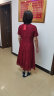 皮尔卡丹品牌高端女装红色旗袍女夏季2024年新款喜婆婆婚宴装礼服蕾丝改良 2001酒红色 2XL  建议115-125斤 晒单实拍图