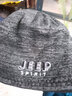 JEEP吉普毛线帽子男秋冬季针织帽双面戴户外保暖加厚加绒线帽青年运动骑行护耳套头帽潮 深灰色 均码 实拍图