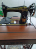 蝴蝶牌（BUTTERFLY）正宗上海蝴蝶牌老式缝纫机脚踏式手动飞人裁缝机头可电动吃厚衣车 黑蝴蝶+棕色台板+铸铁机架 实拍图