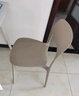 和大人餐椅家用塑料椅子现代简约餐厅饭桌靠背休闲椅北欧洽谈接待餐桌椅 LGF版卡其色 加强加厚破损必赔 实拍图