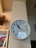 康巴丝（Compas）挂钟简约钟表创意客厅办公石英钟表挂墙卧室日历时钟钟表 3221B白色 9英寸(直径23厘米) 实拍图