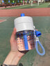 名锐（MINGRUI）水杯吸管杯女夏天高颜值塑料杯Tritan时尚学生 海鸥白400ML【杯刷+吸管刷】 实拍图
