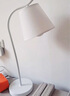 V-POWER 北欧LED台灯卧室床头灯书房装饰台灯学生宿舍阅读酒店布艺装饰灯 T-3261白色(带光源) 实拍图