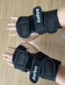 酷峰轮滑护掌滑雪护手护腕防摔护具溜冰滑板长板陆冲板成人儿童男女 2件套 黑色护掌一对 S（体重30-60斤） 实拍图