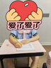 igrow爱果乐 小学生坐姿器写字姿势儿童纠正器学习书桌视力保护器写作业防低头支矫正器 海鲸(软硅胶) 桌面款 粉 实拍图