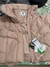 森马（Semir）轻松羽绒|90鸭绒羽绒服女冬季短款宽松花苞连帽甜美三防保暖外套 橡皮粉（白鸭绒）61216 XS 实拍图