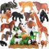 纽奇（Nukied）儿童恐龙玩具男孩3-6岁动物模型霸王龙长颈鹿野生动物套装礼物 带场景动物44件套【动物手册】 实拍图