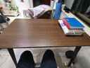爱家猫电脑桌台式书桌实木桌腿家用桌椅组合书房学习桌卧室写字桌子 原野橡木色100*55CM 实拍图