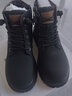 百丽童鞋秋冬靴子中大童马丁靴短靴男女童儿童英伦皮靴 黑色35码 实拍图