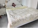 水星家纺四件套床上用品 100%纯棉 全棉印花套件 ins花卉风 被套床单枕套 花倾颜(纯棉-透气舒爽） 1.5米床 床单款 （被套200*230cm） 实拍图
