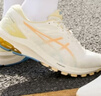 亚瑟士ASICS跑步鞋女鞋稳定舒适支撑运动鞋耐磨透气跑鞋 GT-1000 10 米色/橙色 35.5 实拍图