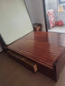麦娅月实木床 胡桃木实木床中式双人床简约家用主卧婚床实木大床 胡桃木床+8cm环保棕垫 1500*2000mm抽屉款 实拍图