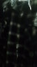 森马（Semir）长袖衬衫男春秋季经典格纹纯棉休闲通勤上衣 黑白色调00391 175/92A/L 晒单实拍图