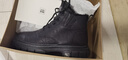 海澜之家HLA马丁靴男靴秋冬潮流工装靴男高帮靴子男鞋 L579 黑色(长绒) 41 实拍图