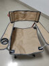 迪卡侬（DECATHLON）户外折叠椅子凳便携露营凳钓鱼椅随身靠背椅ODCF 离地41cm卡其色(承重110公斤） 实拍图