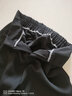 浪莎双扣西装裤女秋季新款高腰垂感显瘦阔腿裤宽松休闲直筒拖地裤子 X059春秋款黑色-双扣常规 M 【建议96-105斤】 实拍图