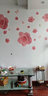 吉朵芸 背景墙贴纸自粘贴画浪漫婚房装饰卧室床头玫瑰花墙面装饰品遮丑 粉玫瑰 2套 实拍图