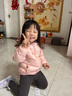 笛莎（DEESHA）童装女童2025秋冬短款三防轻薄羽绒服外套 蜜桃粉 110 实拍图