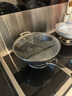 酷彩（Le Creuset）不粘浅煎盘20/22/26/30cm平底锅煎烤锅家用不粘锅电磁炉燃气通用 30*9厘米不粘炒锅长柄新款 30cm 实拍图