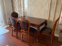 艾米河 欧式实木餐桌椅组合美式橡木雕花长餐桌大桌子吃饭桌子1.4/1.6米 1.6米餐桌+4把皮拉扣餐椅 实拍图