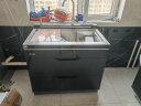 志高（CHIGO）集成水槽洗碗机一体 嵌入式3D超声波果蔬清洗家用大容量洗碗机 水槽式 900双层水槽保洁柜+灯带 B01-1双槽 晒单实拍图