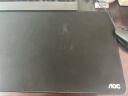 AOC 纯色系列 电竞游戏鼠标垫超大号 800*300*4mm加厚锁边办公键盘电脑书桌垫 M170 纯黑色 晒单实拍图