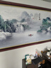 【山水装饰画】客厅沙发背景墙山水鸿运当头办公室床头风景国画 576流水生财 E：长2.4米X高1.2米  【特大号】 实拍图