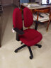 普格瑞司 电脑椅 PH-61B 家用办公椅职员会议椅子 人体工学双背椅 酒红色（女士MINI） 实拍图