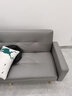 卓芝 布艺沙发床客厅卧室组合家具北欧现代小户型出租房公寓折叠沙发 8号银灰色(科技布) 3人位(1.7米长*宽0.95米)配2抱枕 实拍图