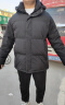 DESSO唐狮集团长袖T恤男秋冬上衣男士新款半高领纯色耐穿打底衫 黑+灰 2XL (建议130-140斤) 实拍图