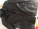 啄木鸟（TUCANO）皮衣男春秋款新款商务休闲立领皮夹克中年男士爸爸装外套上衣 8101黑色翻领 【加绒款】 2XL /185 实拍图