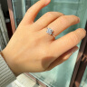 谢瑞麟（TSL）母亲节礼物18K金钻石戒指环群镶求婚订婚结婚白金钻戒女63235 11圈口（约21颗钻，约7分） 实拍图