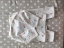 童泰0-3个月宝宝套装四季纯棉新生婴儿衣服初生儿和服上衣裤子 灰色 52 cm 实拍图