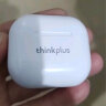 联想（Lenovo）thinkplus  真无线蓝牙耳机 半入耳式运动降噪重低音音乐游戏低延迟 通用华为苹果手机 LP40 白色 实拍图