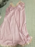 依曼安睡衣女夏季冰丝性感蕾丝五件套薄款吊带睡裙春秋带胸垫女士睡袍 藕粉色五件套 XL（115-130）斤 晒单实拍图