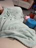 洁丽雅A类毛巾成人情侣柔软吸素色简约珊瑚绒浴巾男女家用速干裹巾 A类素雅浴巾-浅绿 360g 实拍图
