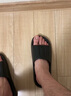 冶芷踩屎感拖鞋男夏季外穿新款家用软底情侣凉拖家居室内居家拖鞋 条纹纯黑居家拖鞋【42-43】 实拍图