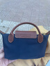珑骧（LONGCHAMP）女包迷你手提饺子包化妆包送女友 礼物 蓝色 迷你圣诞礼物 实拍图