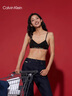 Calvin Klein内衣女士美拉德提花轻运动舒适ck薄垫柔软上托无钢圈美背文胸 UB1-太空黑 M 实拍图