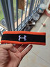 安德玛（Under Armour）运动发带男女 篮球装备瑜伽健身吸汗头带止汗带头戴导汗带 黑橙色 实拍图