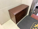 木叶私语（MUYESIYU）【整装发货】鞋柜门口实木换鞋凳入户大容量储物家用防尘可坐鞋柜 长80-烤漆工艺三层-胡桃色 实拍图