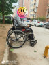 鱼跃(yuwell)轮椅H062 折叠老人轻便免充气加强铝合金旅行手推车代步车 手动轮椅车 晒单实拍图