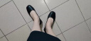 珂卡芙（KEKAFU）高跟鞋女法式方头百搭优雅单鞋2024春夏新款通勤工作粗跟凉鞋子女 黑色（升级款） 5.5cm 37 晒单实拍图