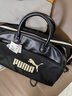 彪马（PUMA）男包女包运动包 26新款旅游手提包斜挎包大容量休闲足球训练桶包 090577-01/黑色-沥青色/足球系列 OSFA 实拍图