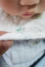 十月结晶花边围嘴7层防水3条装0-1岁宝宝围兜饭兜口水巾360度可旋转 实拍图