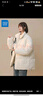 真维斯（JEANSWEST）棉服女士加厚棉袄2025年秋冬季新款小个子保暖面包服情侣棉衣外套 米白色 XL 实拍图