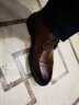 百丽男鞋舒适商务皮鞋春夏真皮系带德比鞋通勤正装鞋3UX01CM5【预售】 棕绒里-3UX01 38 实拍图
