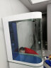 欧宝 鱼缸玻璃生态水族箱子弹头家用客厅屏风金鱼缸大型可定制 弧门款 底滤 0.8米长 实拍图