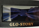 GLO-STORY礼盒装 男士领结新伴郎正装结婚英伦蝴蝶结MLD824065 藏青色-双结 实拍图